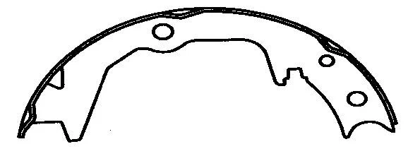 NB673 Bonded Parking Brake Shoe Fits 92-94 Mitsubishi Expo LRV - Image 4 of 4