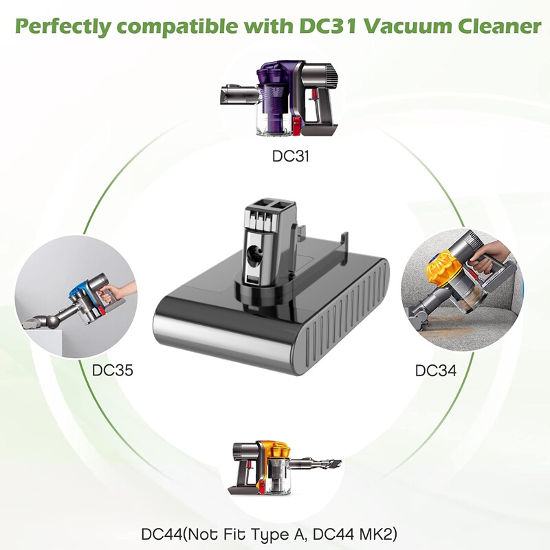 9000mAh Battery for Dyson DC31 Type A / B DC34 DC35 DC44 DC45 Vacuum Cleaner NEW