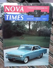 Nova Times September 1993 Chevy Cars Nostalgic Novas Magazine Classic
