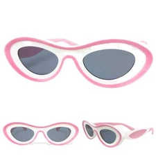 Futuristic Modern Contemporary Retro Party Club Rave SUNGLASSES Funky Pink Frame