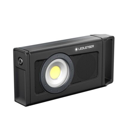 Ledlenser LED Baustrahler Bluetooth Lautsprecher Flutlicht, 15 Stunden Akku