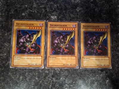 3X Swordstalker SDK-025 - Yugioh Yu Gi Oh! 3 Playset