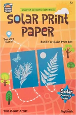 Toysmith Outdoor Discovery, Solar Print Paper, Refill for Kit 12 Sheets Total
