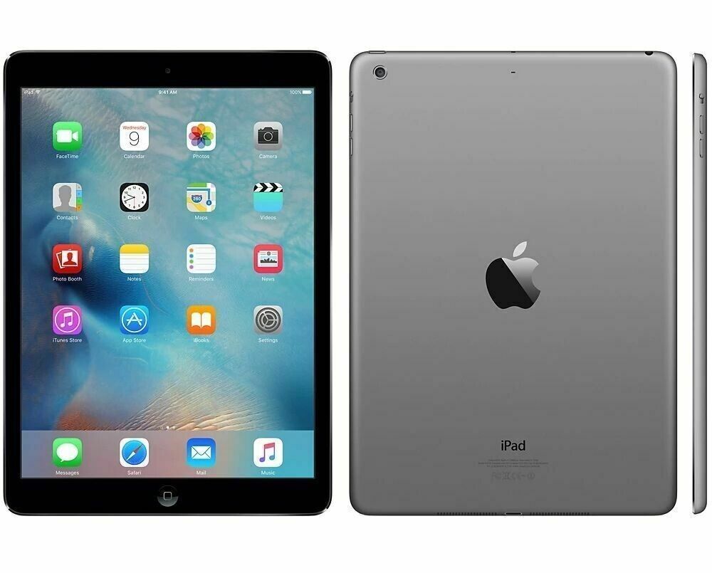 Apple iPad Air 1st Gen. 32GB Wi-Fi 9.7in - Space Gray, Never