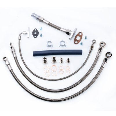 #ad TRITDT Fits RB25 RB30DET w Garrett GT4202R GT4508R B.B. Oil and Water Line Kit $106.99