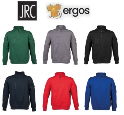 JRC Felpa HONG KONG in Cotone Collo Lupetto Mezza Zip Corta Lavoro - Main Image