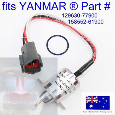 fits YANMAR Fuel Shut Off Stop Solenoid 129630-77900 O Ring Gasket