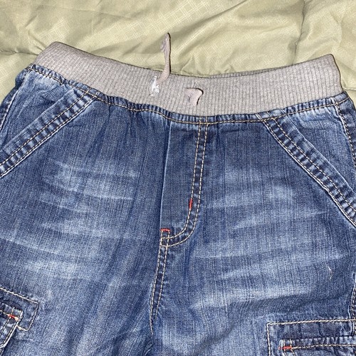 Kids Unisex Guess USA Cargo Style Shorts Denim Jean Shorts Youth Size 6 100% Cot - Picture 2 of 12