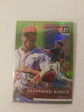 2022 Donruss Optic Lime Green Prizm Diamond Kings Baseball Card - #20 Juan Soto 