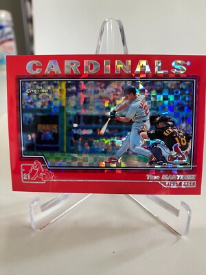 2004 Topps Chrome 'Red X-Fractor' Tino Martinez #186 Print Run /63 NM/MT!!!