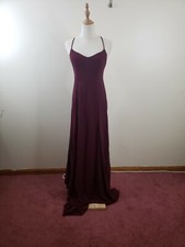 NWT Show Me Your Mumu Godshaw Goddess Gown in Merlot Chiffon Bridesmaid Dress