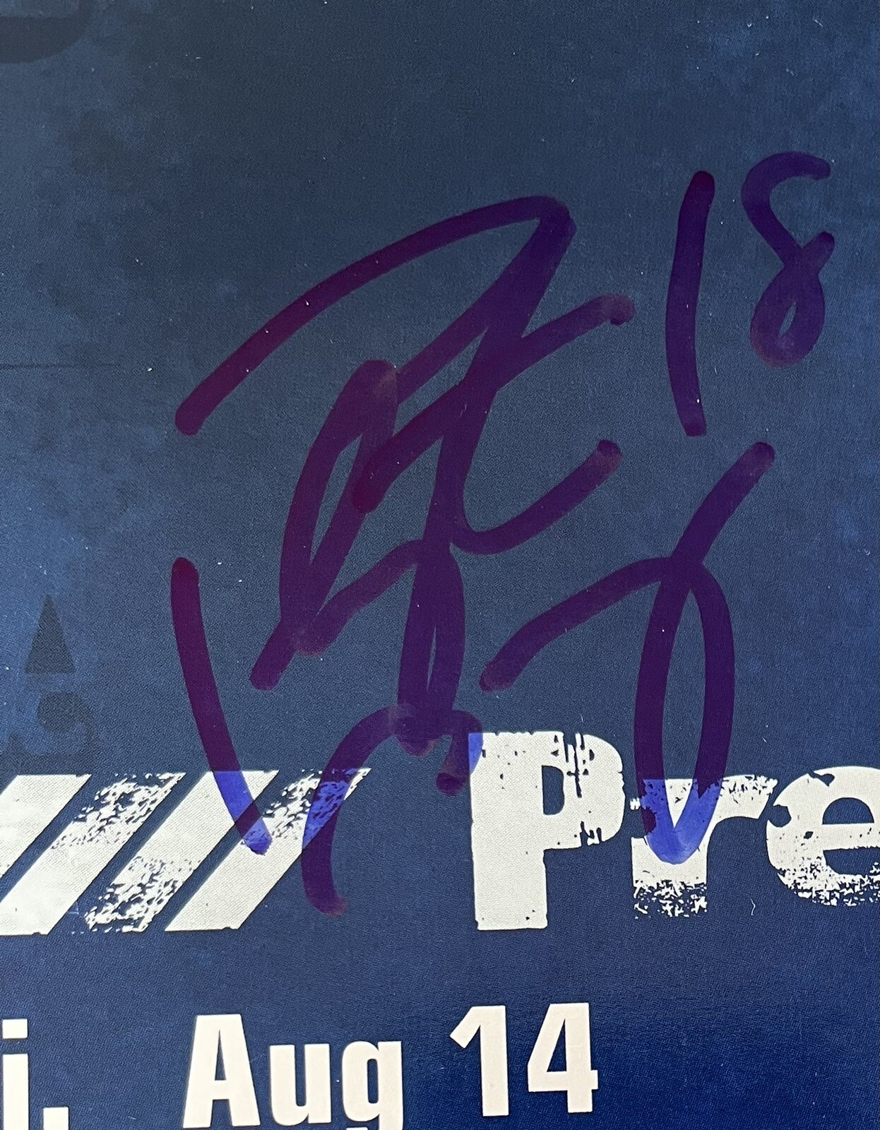 PEYTON MANNING Signed AUTO Autograph 2009 Indianapolis Colts Poster PSA/DNA COA