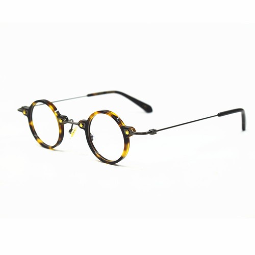 Vintage Small Round 36mm Hand Made Eyeglass Frames Acetate Full Rim Rx able - Picture 18 of 44