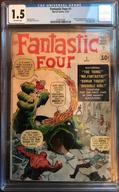 Fantastic Four #1 CGC 1.5 1st app. of Fantastic Four!KEY ISSUE!L@@K!