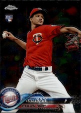 2018 Topps Chrome #127 Felix Jorge Minnesota Twins Rookie