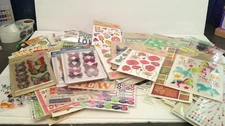 Lot of Over 100 Pages of Stickers Planner Scrapbook Junk Journal- Some used