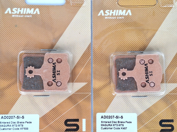 2 Paar Magura MT8 MT2 MT4 MT6 Gesintert BremsbeläGe Sinter (Vr+Hr) Ashima-image
