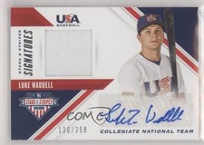 2020 USA Baseball Stars & Stripes Signatures Luke Waddell (Blue Ink) Auto wd7
