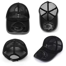 Outdoor Solar Fan Cap With USB Charging - 3-Speed Cooling Hat For Fishing Beach