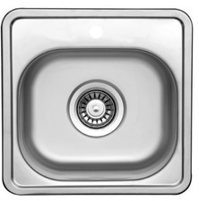 Stainless Steel Bar Sink 15 x 15 Drop-in Italia Collection