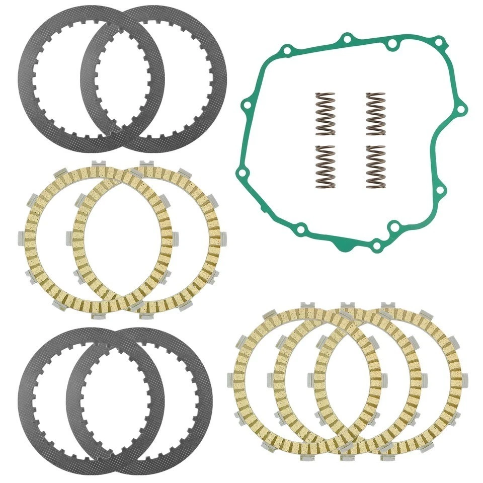 Kit de juntas de placas de acero de fricción de embrague para Kawasaki Ninja 250R EX250 2008-2012 Foto 2 de 4