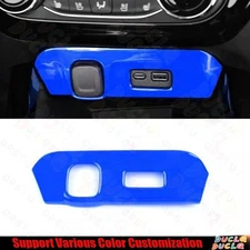 24-25  For Chevrolet Trax Bright Blue Central Cigarette Lighter Storage Box Trim