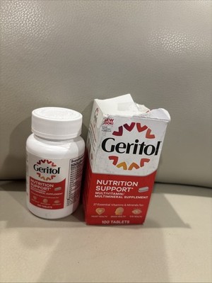 2 Pk ~ Geritol Vitamins Multivitamin & Mineral Supplement, 100x2 Tabs BB 8/28
