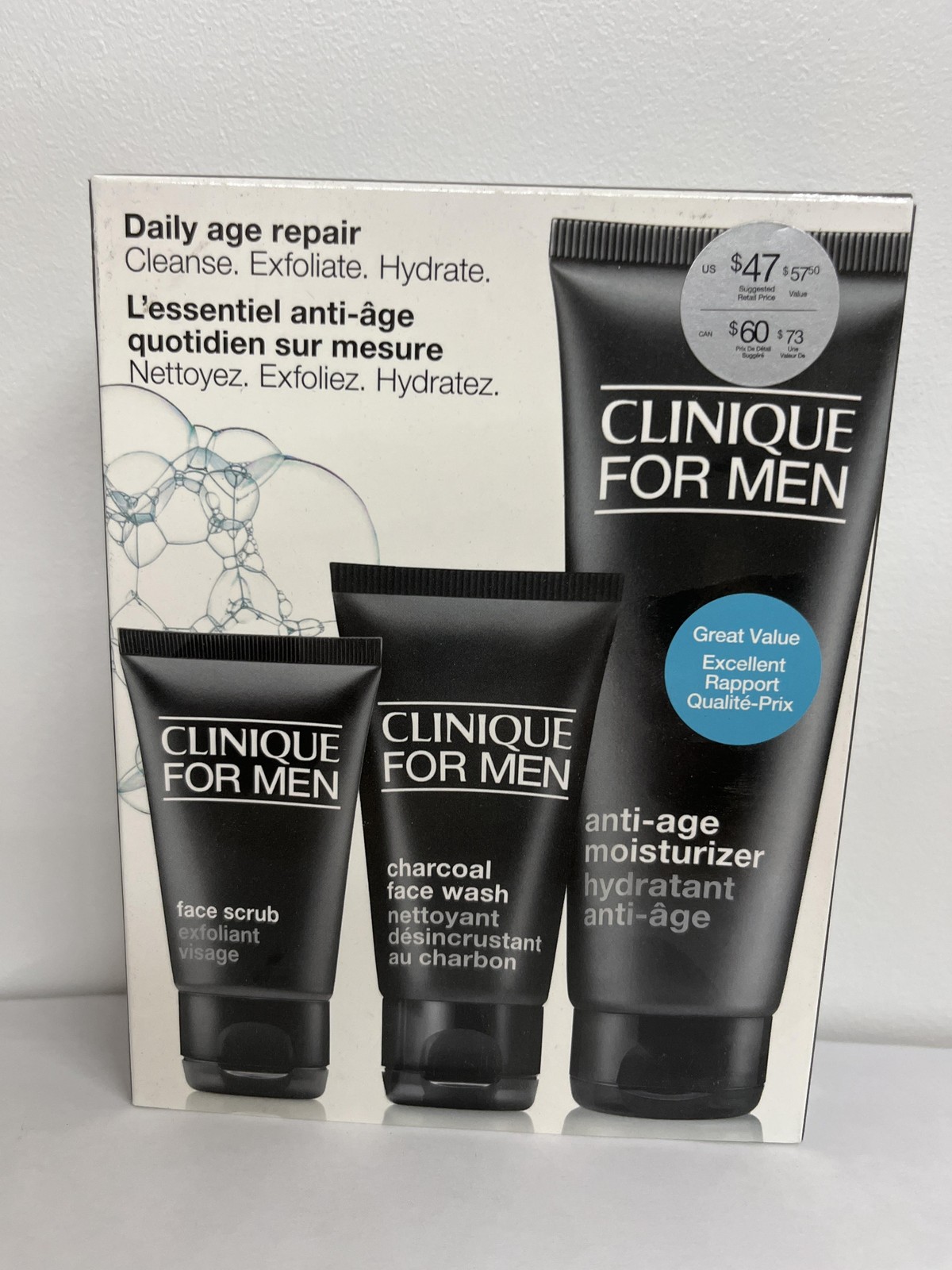 Clinique For Men Daily Age Repair Anti-Aging Skin Care Set