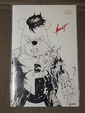 Do You Pooh? Invincipooh B&W Sketch Virgin Marat Mychaels Signed No CoA comic cover