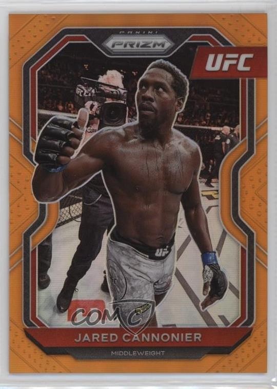 2021 Panini Prizm UFC Orange Prizm /99 Jared Cannonier #44