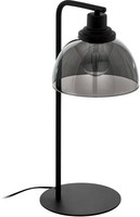 Schwarz Durchsichtig Moderne Tischlampe Nachtlampe 1X60W/E27 26,5X20,5X50,5 [Cm]
