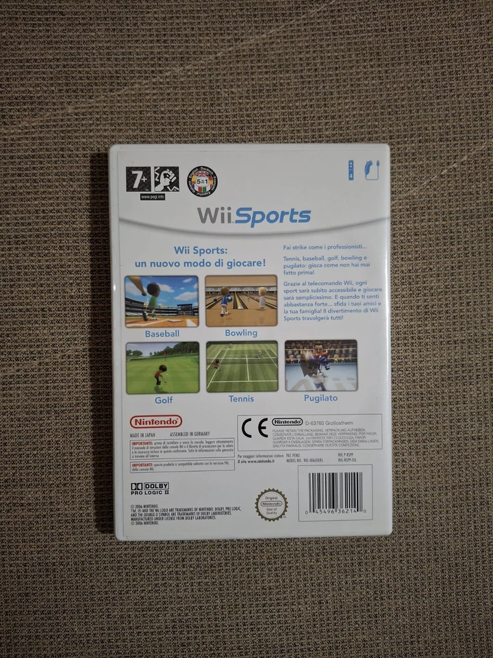 Nintendo WII SPORTS gioco Originale Italiano Pal per console Nintendo Wii, foto 2 di 3