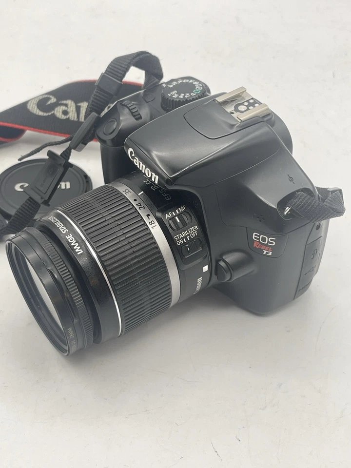 Kit de cámara Canon EOS Rebel T3i 18,0 MP DSLR con lente IS 18-55 mm + batería y cargador Foto 3 de 4