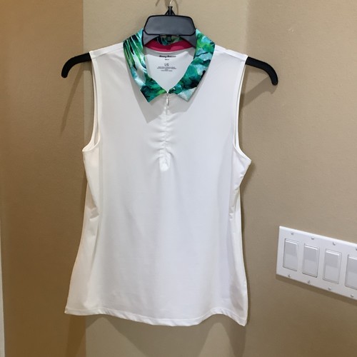 Tommy Bahama Golf-Women’s Matching Sleeveless Shirt And Skort Size Large - Picture 2 of 11