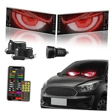 Flexible Devil Eyes Light for Windshield,LED Sign for Car,LED Digital Panel