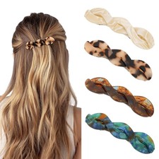 Hair Barrettes for Women 4Pack Vintage Hair Clips Non Slip French Hair Clip B...