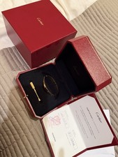 Cartier Love bracelet small Yellow Gold 18kt Size 16