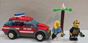 60001 LEGO Complete CITY: Fire Chief Car With Instructions 