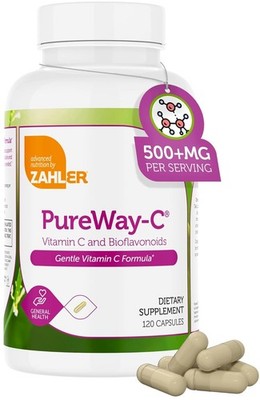 Zahler PureWay-C, 500 mg, 120 Capsules FREE SHIPPING!!!