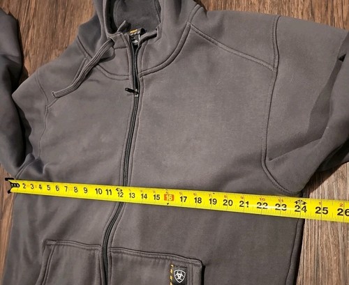ARIAT Rebar All - Weather Full Zip Hoodies Mens Size Large, Retails $89 - Picture 5 of 9