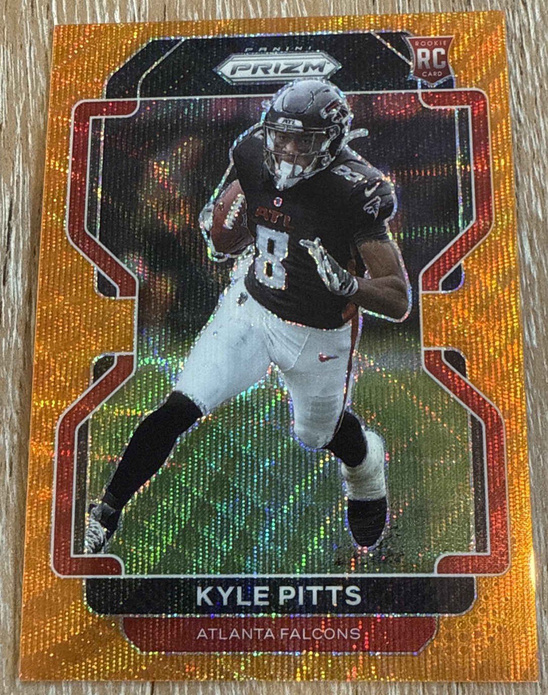 2021 Panini Prizm - Kyle Pitts - Rookie Orange Wave /60