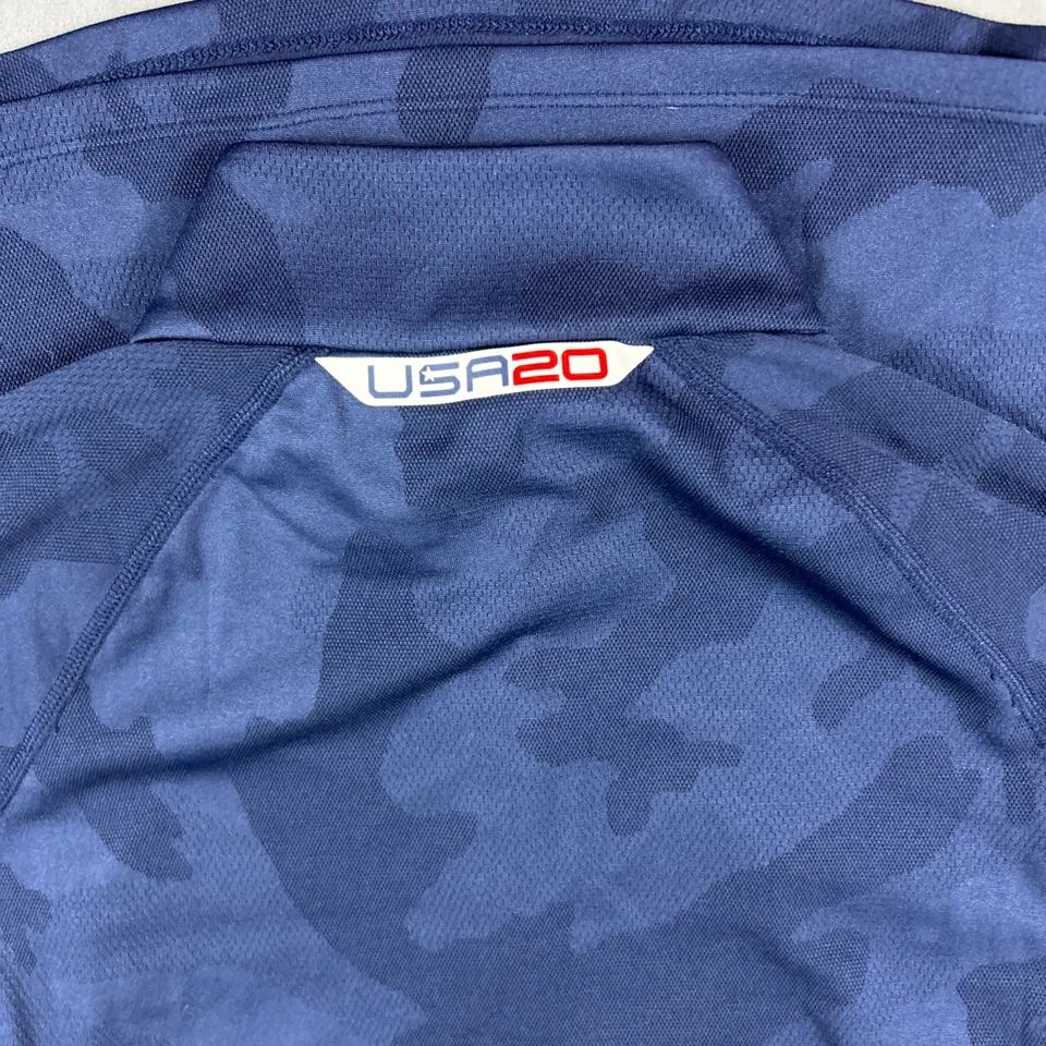 Pullover de golf RLX Ryder Cup Ralph Lauren para mujer EE. UU. camuflado 1/4 cremallera azul grande $125 Foto 4 de 4