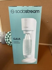 SodaStream Sparkling Water Maker with CO2 Cylinder & 1 Liter Bottle - Gaia White