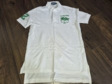 MENS RALPH LAUREN POLO WHITE SHIRT S SMALL