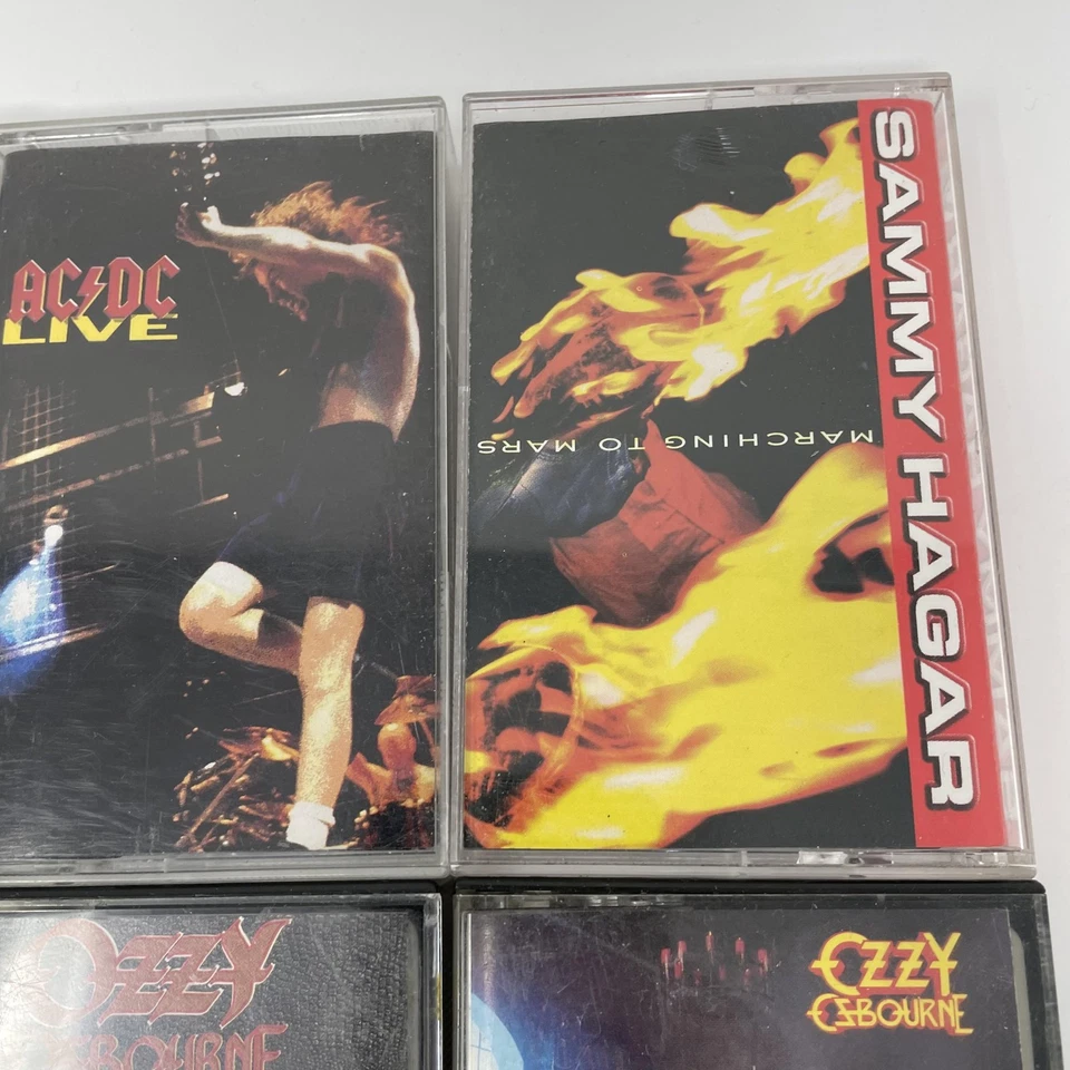 Vintage Rock Cassette Lot of 8 AC/DC Ozzy Def Leppard ZZ Top Motley Crue - Image 3 of 4