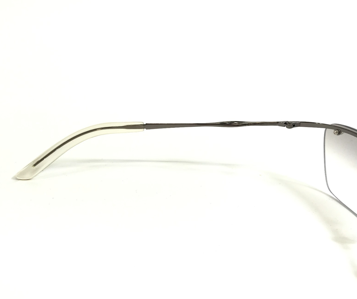 Vintage Smith Sunglasses Virtue Chrome/Clear Cat Eye with Gradient Gray Lenses Vintage Smith Sunglasses Virtue Chrome/Clear Cat Eye with  main image 2
