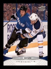  286 Eric Brewer 28 Lightning 2012 Upper Deck Hockey Sports Trading Card 