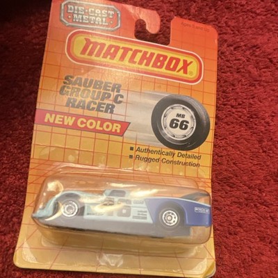 Matchbox Sauber Group C Racer 1:64 Blue Diecast Car MB 66 Unopened Box