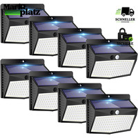 Solarlampen 8 StüCk Mit Bewegungsmelder LED Strahler IP65 Wasserdicht FüR Garten