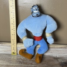 1993 Disney Aladdin Blue Genie Plush Doll Vinyl Head 10" Applause Vintage Rare